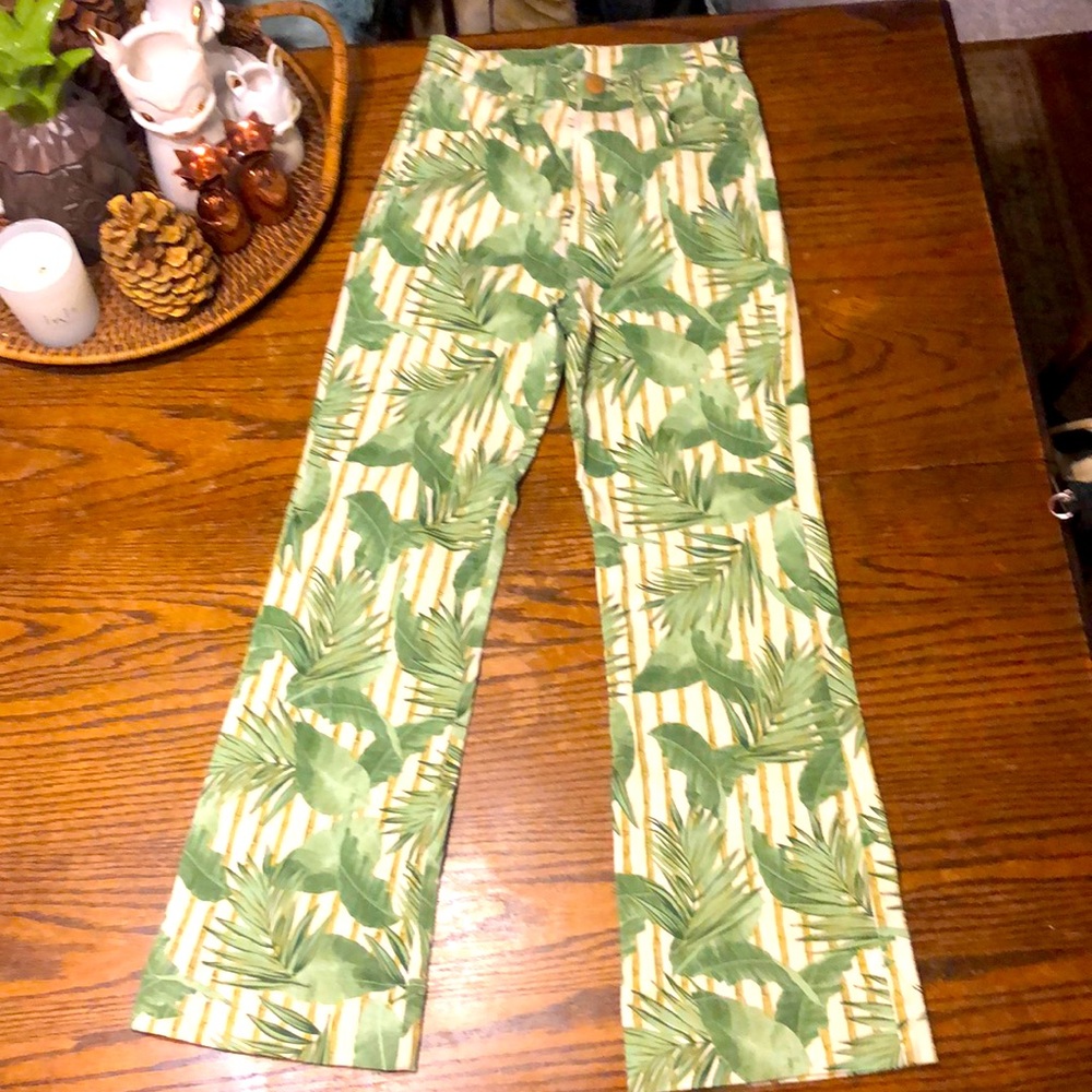 Show me your MuMu cropped Hawn Trouser  bamboo palm